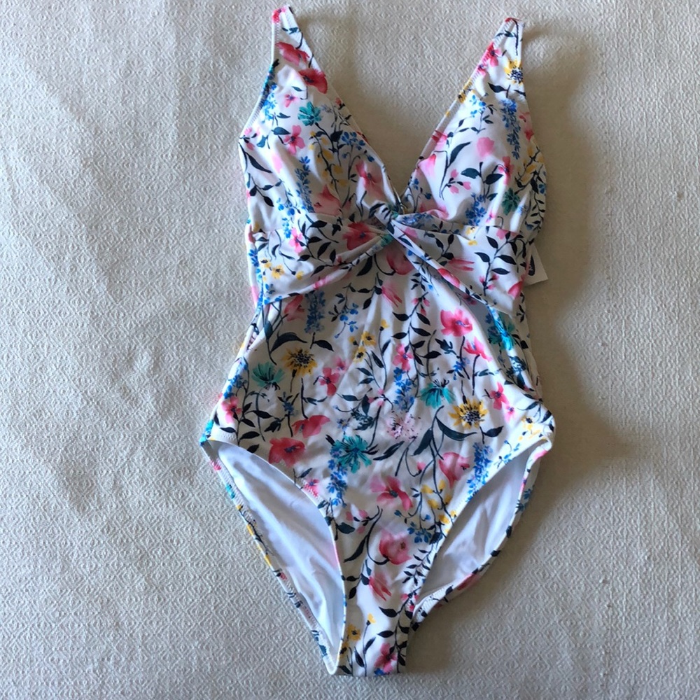One-Piece Floral Bathing Suit